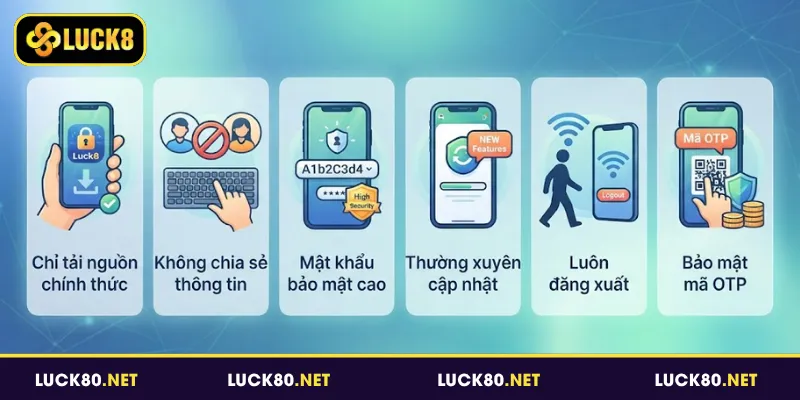 Tải App Luck8 - Hướng Dẫn Cài Đặt Nhanh Trên Android Và iOS 4 Các lưu ý quan trọng trong quá trình cài đặt và sử dụng app Luck8