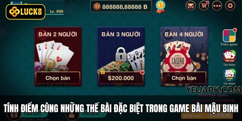Game Bài Mậu Binh: 3 Chi Và 7 Chiến Thuật Thắng 3 Bảng tính điểm cùng những thế bài đặc biệt trong game bài Mậu Binh online