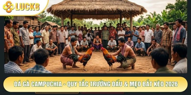Đá Gà Campuchia - Quy Tắc Trường Đấu & Mẹo Bắt Kèo 2026